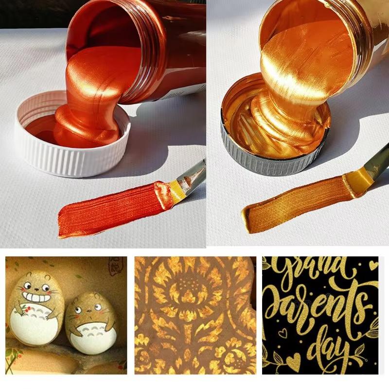 100ml Dual Chrome Color Shift Acrylic Paint Metallic Body Cosmetic Holographic Pigment Powder for Car Motorcycle Helmets DIY