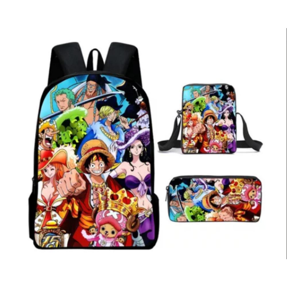 ONE PIECE onepiece backpack student schoolbag cartoon children Luffy animation expansion