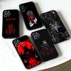 Pentagram 666 Demonic Satanic Phone Case For iPhone 17,16,15,14,13,12,11,Pro,Max,Plus,E,Air,Mini Black Shockproof Funda Cover
