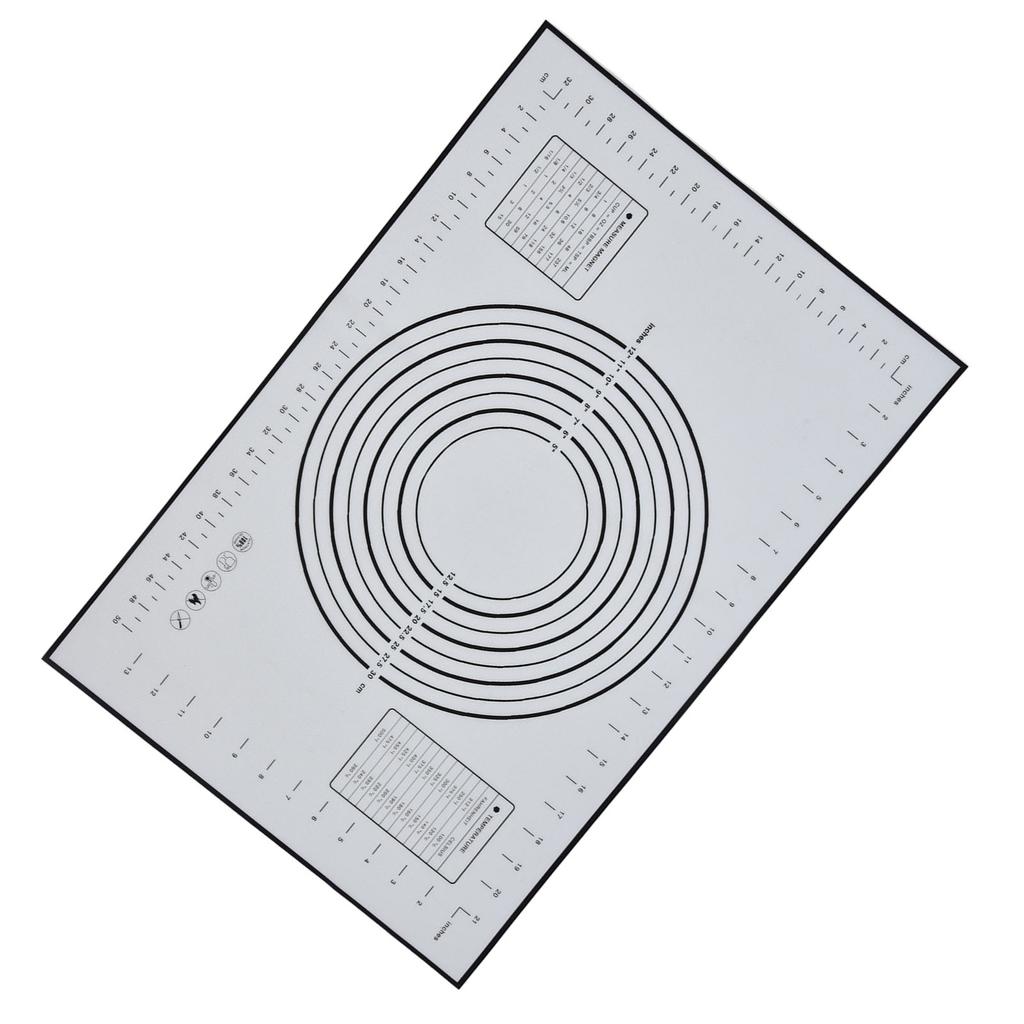 Silicone Dough Rolling Mat Fiberglass Kneading Mat 24 X 16 Inch Large Thickened Oven Baking Mat