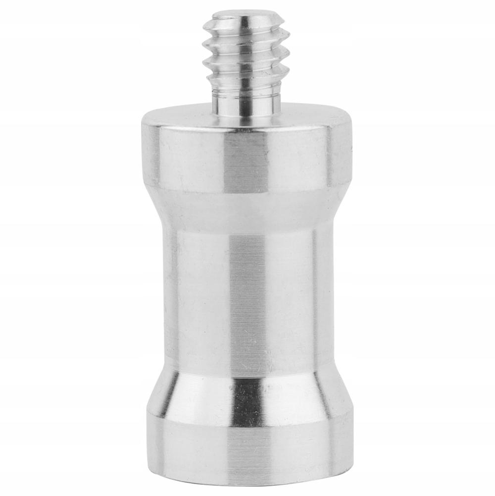 Adapter, tripod reduction sleeve 3/8" to 1/4" aluminum for lamp stand