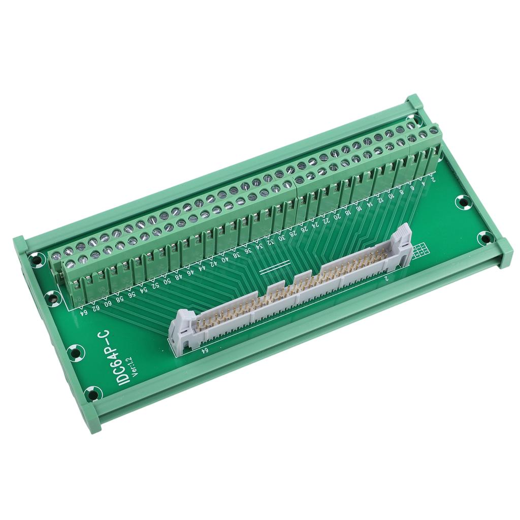 64 Pin Connector Terminal Block Connector Green Color IDC 64P Connector Terminal Block Adapter For Industrial Control