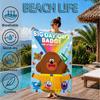 Cute Du-ggee Adventure Beach Towel, Microfiber Beach Towel, Perfect For Pool, Beach, Travel, Home Decor Beach Party Fan gifts