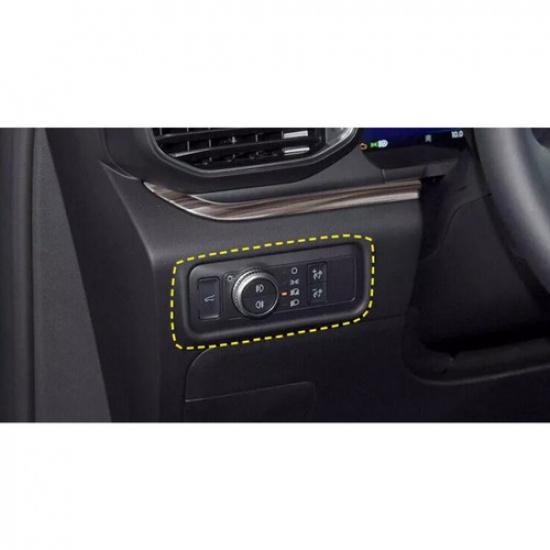 Headlight Switch Control Frame Cover For Ford Explorer -23 Blue Carbon Fiber
