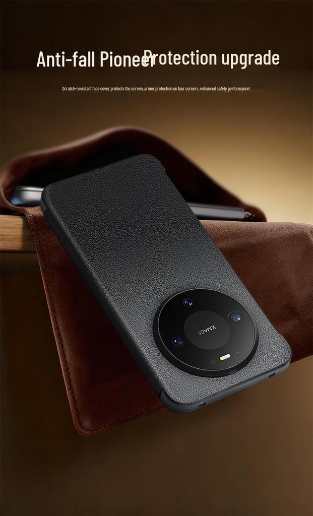 Huawei Mate 80 Pro Max Magnetic Leather Flip Case with Smart Sleep RS Protection