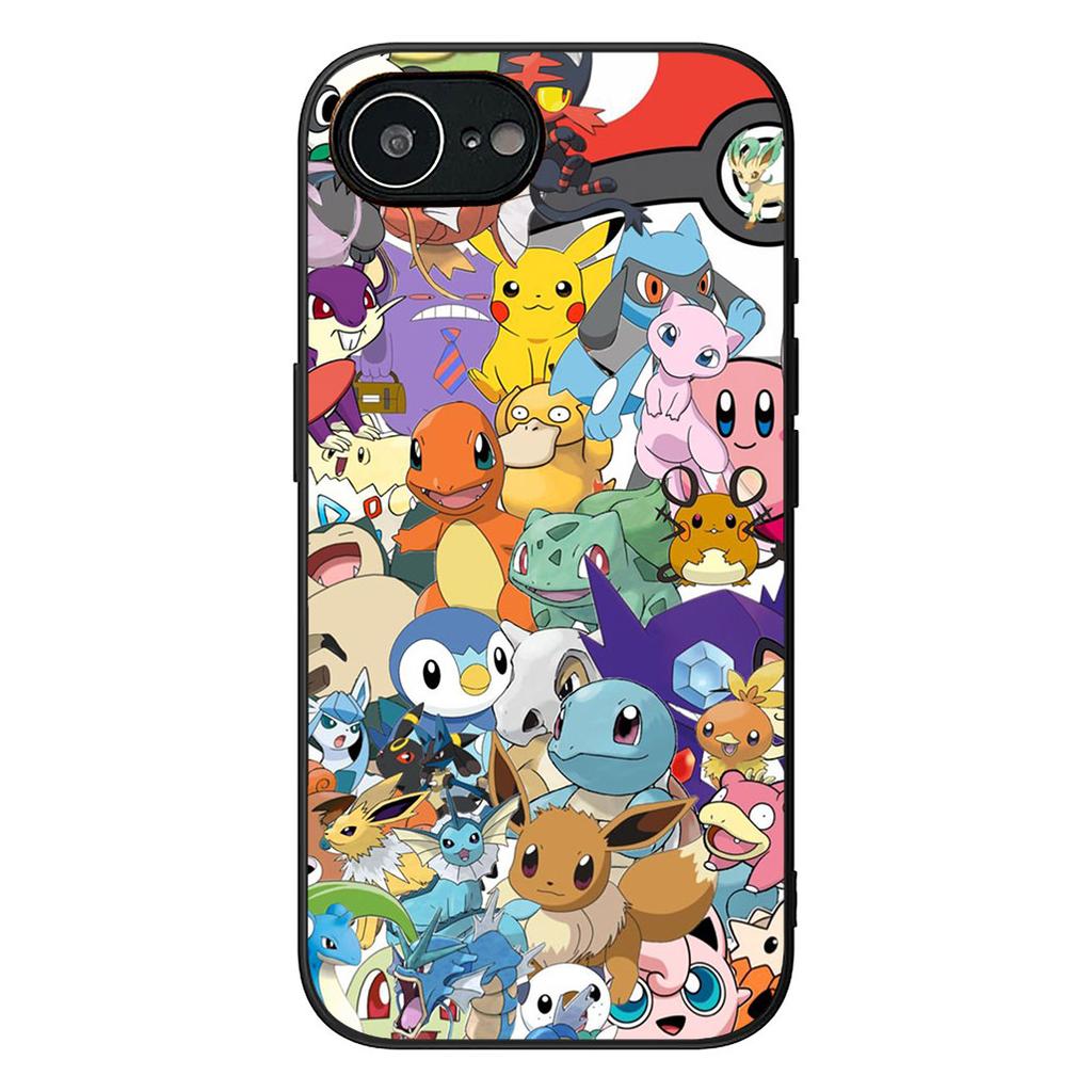 P-Pikachus Mew P-Pokemons Mewtwo Casing Cover for Apple iPhone 12 13 Mini XS 11 Pro Max 7 8 Plus XR SE 2022 SE3 + 8+ Phone Case