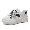 K8636 Neue Damenschuhe Farblich passend Herbst Erhöhte Sohle Kreuzriemen Freizeitschuhe Board Schuhe Studentenmode