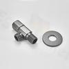 Gray Brass Angle Valve Water Control Valve Gold Corner Valve Brass Bathroom Tap Water Valve 1/2*1/2 Brass Black Angle valves