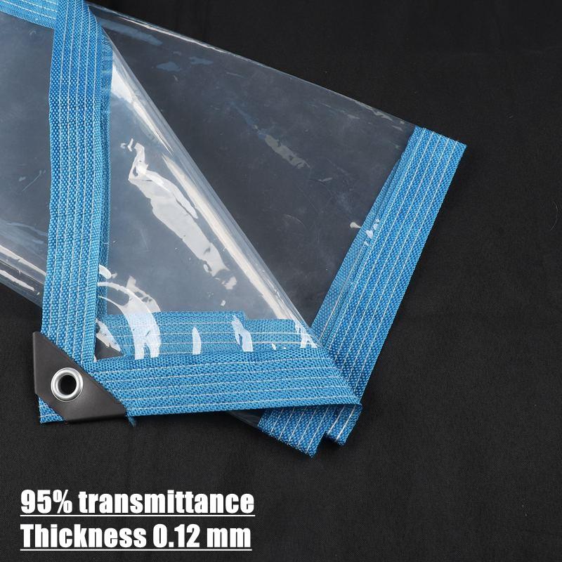95% Διαφανής Αδιάβροχος μουσαμάς Κήπου Αδιάβροχος Διαφανές Υλικό PEVA Πολυμουσαμάς Κάλυμμα Φυτών Μόνωση Σκηνή Ύφασμα