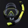Maschera da Immersione in Silicone per Bambini e Adulti con Snorkel - Lente in Vetro Temperato HD, Montatura Grande