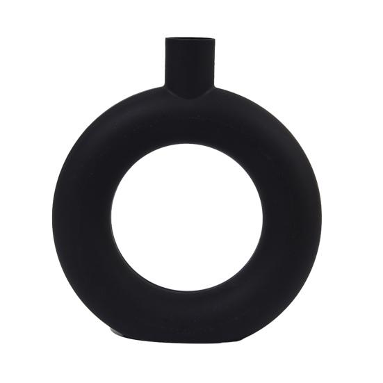 

Yousheng Plastic Circle Flower Vase Minimalist Modern Flower Holder Container Home Office Table Centerpiece Decorative Floral Plants Vase чёрный