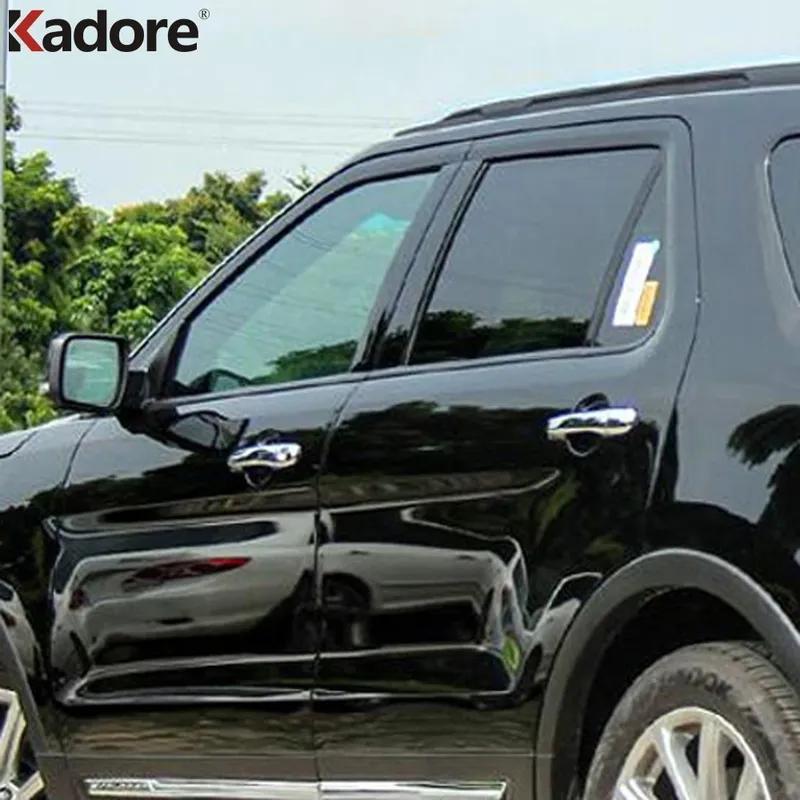 Door Handle Cover Trim For Ford Explorer Sport 2011-2013 2014 2015 2016 2017 2018 Chrome Car Side Handles Catch Cap Accessories