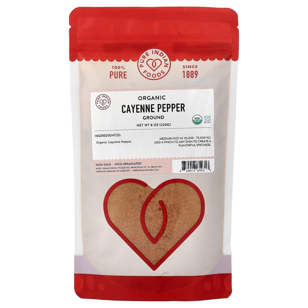 Pure Indian Foods Ground Cayenne Pepper 226g (8oz) 226g - 1 ea