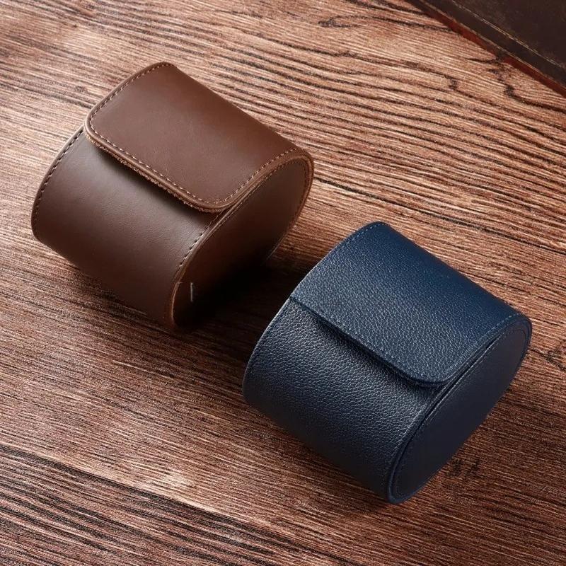 A Vintage Leather Watch Storage Box for Travel, Display, Or Home Storage,Ideal Gift for Men,Watch Box, And Watch Collection Box