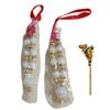 @ Traditionelle indische Radha Krishna Mala mit Basuri in Weiß-Gold-Farbe MJ-299-60% Rabatt