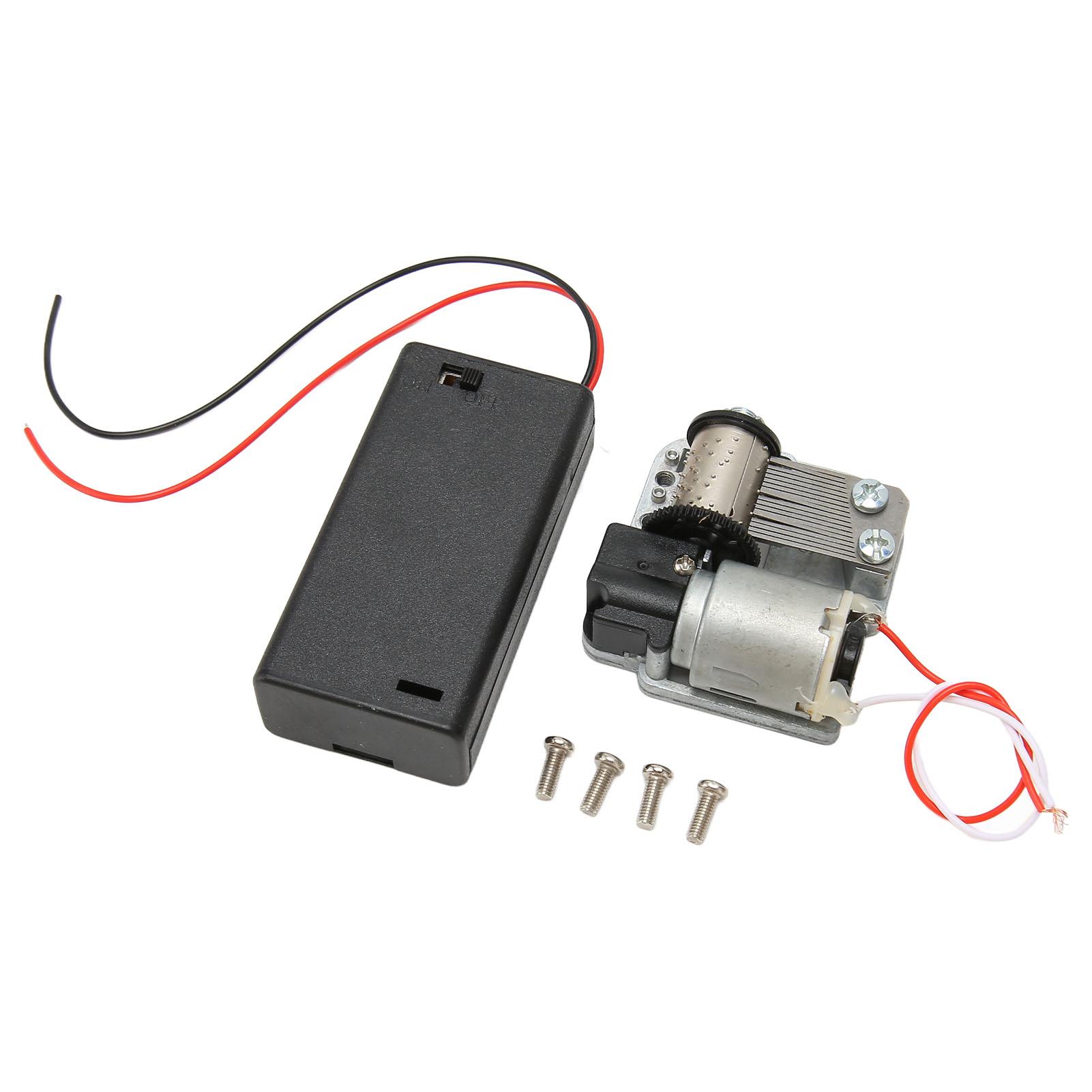 

18-нотный музыкальный механизм с батарейным отсеком, винтами, работающий от батареек, заводной механизм своими руками