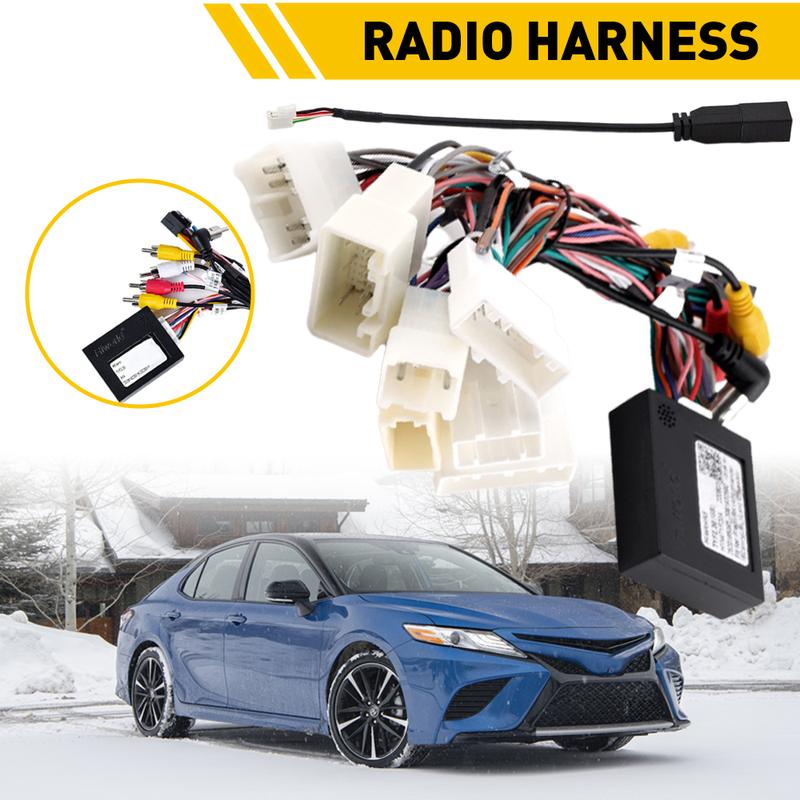 For Toyota AMP Car Stereo Radio Power Harness Cable Wire Adapter Kit JBL AMP Car Android Player Radio Adapter Power Connector