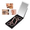 Stainless Steel Portable Eyebrow Scissors Nose Hair Scissors Cosmetic Tool (Rose Gold)