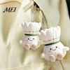 Cute Desk Accessory Badminton Plush Keychain, Shuttlecock Stuffed Toy for Bag Car Small Decor, Soft Mini Pendant, Creative Gift Fans Birthday Athletes