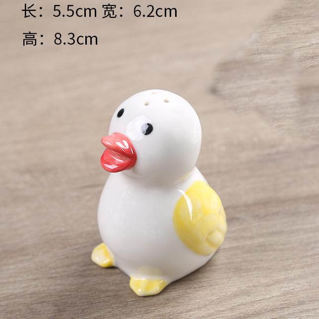 Korean Cartoon Ceramic Pepper Bottle Hand Painted Panda Cruet Condiment Bottle Salt Spice Shaker Home Kitchen Decorate Supplies