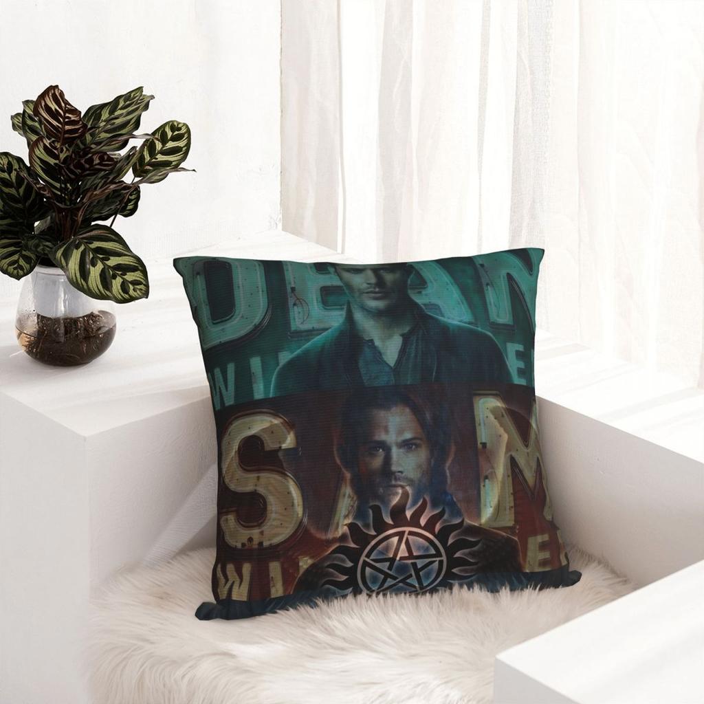 Dean Winchester Supernatural Television Pillow Cover Polyester Pillow Case Cushion Cover Pillowcases For Sofa Home Decorative