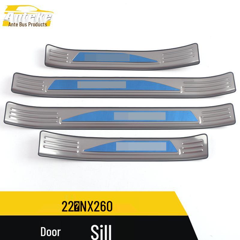 22 NX260 Car Door Welcome Pedal Sill Strip: Bright Decorative Sticker Exterior Accessory