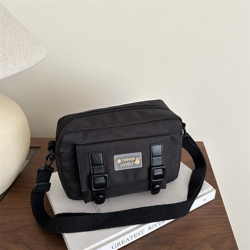 

Mori cute canvas bag female ins Japanese vitality girl JK small bag Korean version small fresh student messenger bag чёрный
