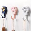 5PCS Cute Cat Claw Adhesive Hooks, Strong Self-adhesive, Wall-friendly No Damage, Great for Keys and Small Items In Bathroom, Dorm and Home.