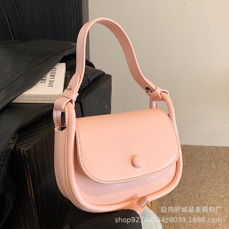 Fashion popular small bag women's 2025 new trendy small fresh women's shoulder bag foreign style underarm crossbody saddle bag