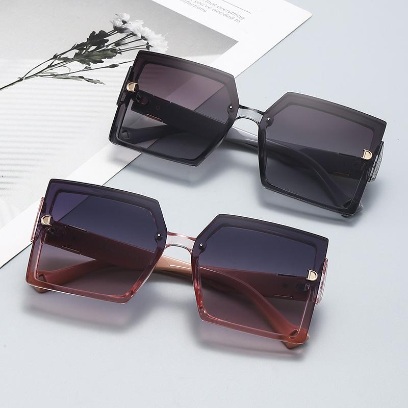 Classic D Fashion Sunglasses For Women And Men Square Oversize Frame Designer Luxury Brand Glasses Uv400