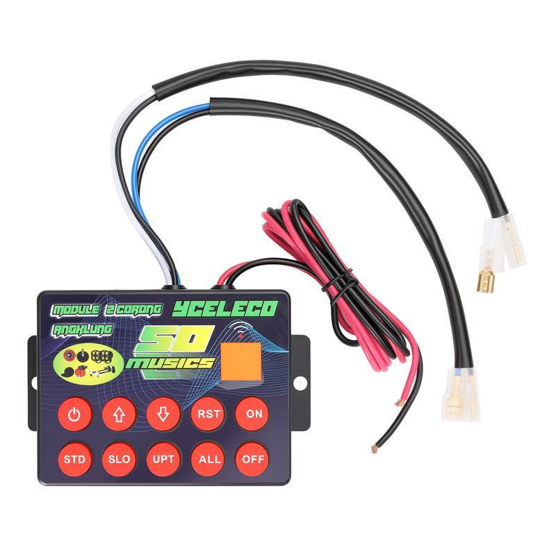 50 Melodies Horn Controller Universal Musical Air Horn Controller Musical Controller Regulator Car Electronic for 12V Car Boat