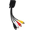 VGA SVGA to S Video 3 RCA AV TV Adapter Converter Connector Cable for PC Laptop