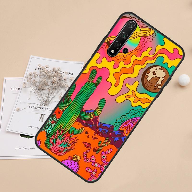 Indie Kids Aesthetic Hippie Acid Trip For Huawei Nova 10 9 SE 3i 7i 8i 11i 12i Y60 Y61 Y70 Y72 Y73 Y90 Y91 P20 P40 P30 Lite Case