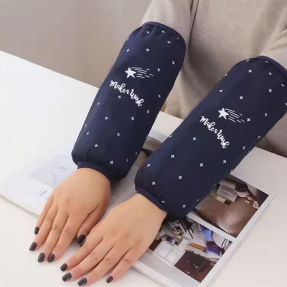 Soft Waterproof Oversleeves Oilproof Kitchen Cleaning Sleeve Cuff Anti-Dirty Sleeve  for Cleaning