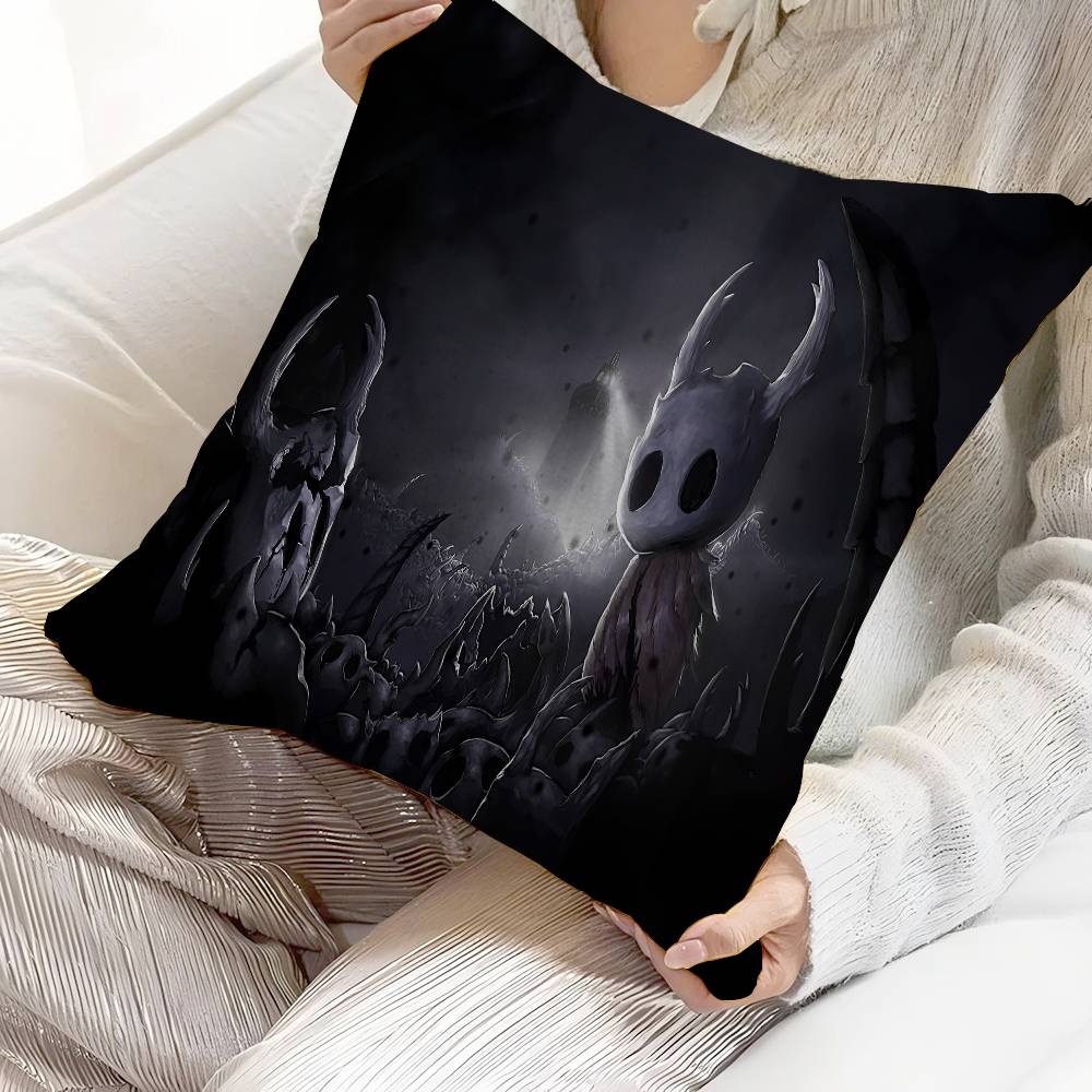 Anime H-Hollow K-Knight Kudde Gåva Hemmakontor Dekoration Sovrum Soffa Bil Kuddfodral 45x45