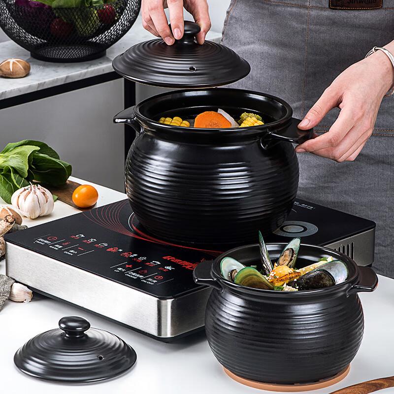 ZISIZ Double-Handle Threaded Soup Pot