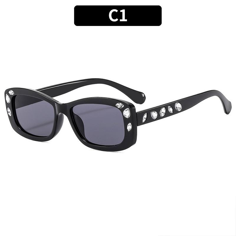Small Frame Ins Style Square Sunglasses Women Men Hip Hop Trend Cool Personality Sun Glasses Outdoor Shopping Vacation Shade Glasses C1