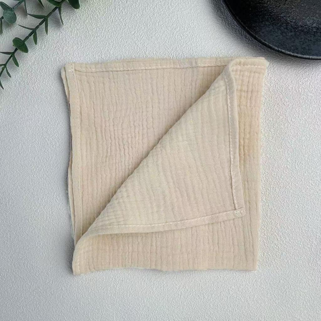 6Pcs 40x40cm Thick Gauze Cotton Napkins Reusable Tea Towel for Wedding Party Dinners Baby Shower Christmas Table Decoration