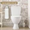 Toilet Paper Holder Wall Mount Toilet Paper Storage Holder Wall Mounted Iron Tissue Organizer No Drilling Iron Tissue Organizer