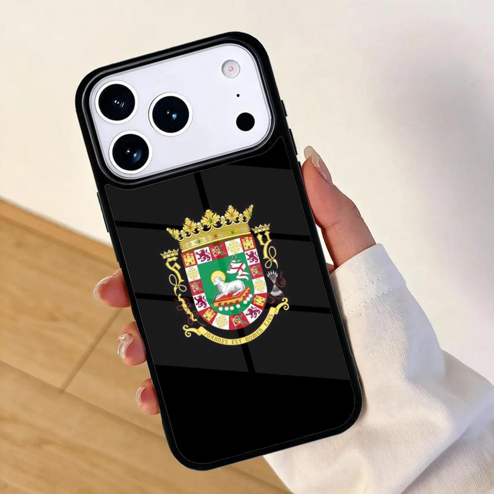 Puerto Rico Flag PATTERN Phone Case For Apple iPhone 17 Air 16 Pro Max 15 Pro Max 14 13 12 11 Mini Back Cover