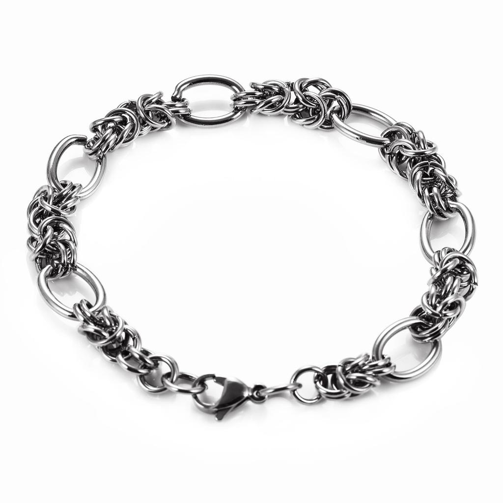 10mm Hiphop Tie a knot Link Chain Stainless Steel Necklace Bracelet High Quality Big Chain Necklace Punk Hiphop Jewelry