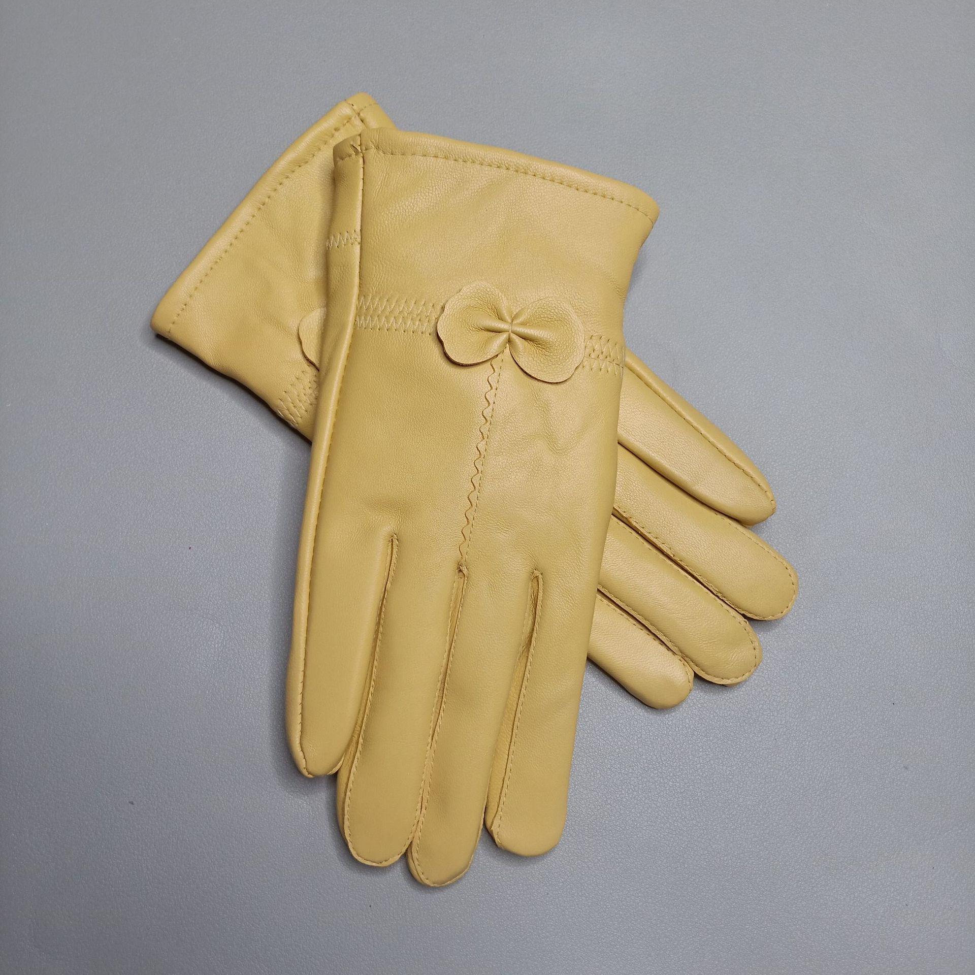 

Женские зимние перчатки из натуральной овчины с флисовой подкладкой One Size