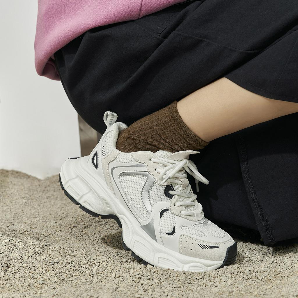 Ma Speedism Daddy Shoes 2025 New Fashion Casual Sneakers Women's Spring Light and Versatile Thick-soled Breathable Single Shoes