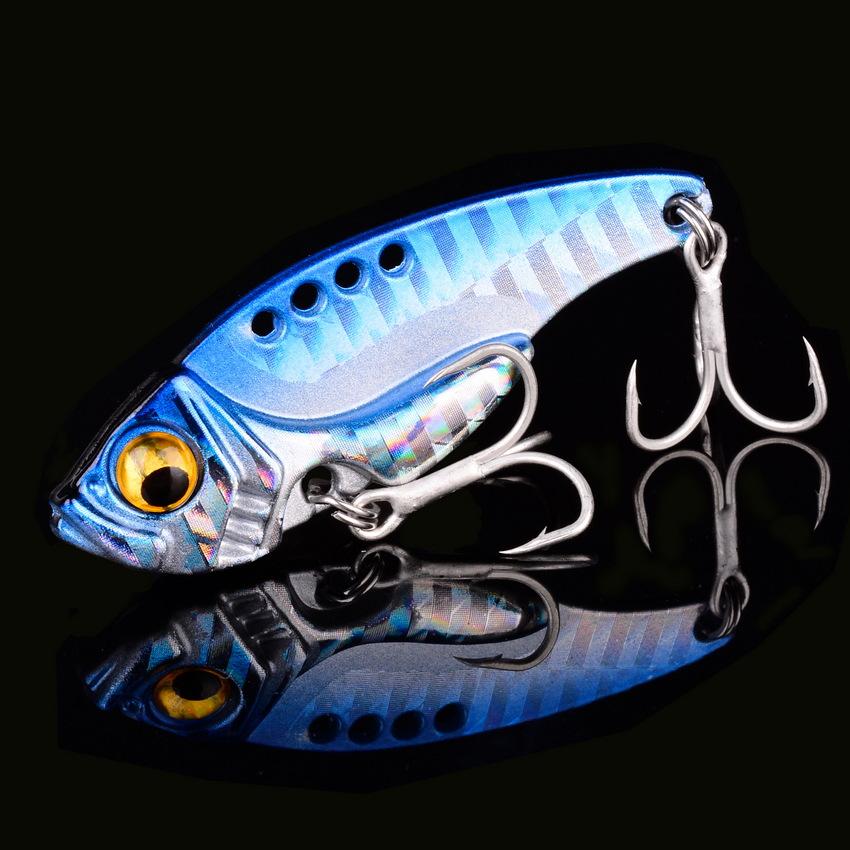 7G Full Swim Layer VibLure Bait Metal Spinner Fake Bionic Bait for Long Casting Freshwateishing Special for Bass And Perch 4.2CM