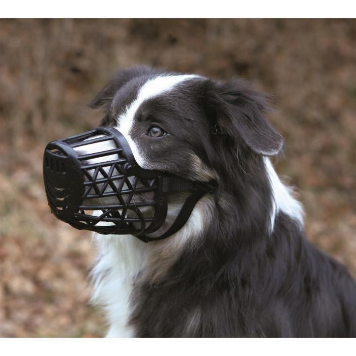 TRIXIE Muselière Plastique 26cm - Taille L - Pour Chien