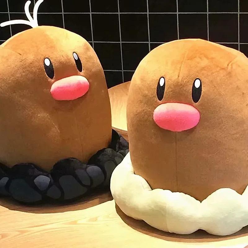 40Cm Cartoon Pokemon Diglett Large Plush Doll Toys Soft Pillow Room Sofa Decoration Cushion Companion Doll Holiday Surprise Gift