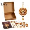 Creative Art Project for Students 12 Zodiac Beaded Ornament DIY Kit, Constellation Pendant Making Craft Set Unique Theme Keychain Bag Decor, Handmade