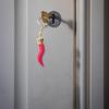 Unique  Chilli Pepper Pendant Keychains Car Keyring Hanging Decoration Ornament Bag Pendant Birthday Gift for Girls