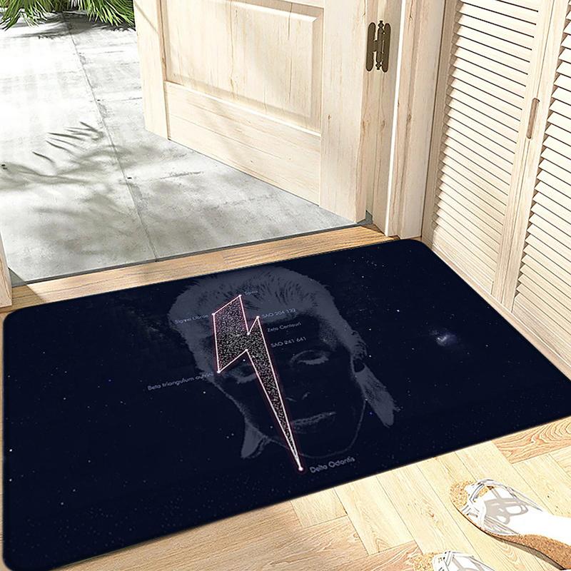House Entrance Doormat Hallway Carpet David Bowies Living Room Rugs Foot Carpets Bath Rug Floor Mats Non-slip Home Decor