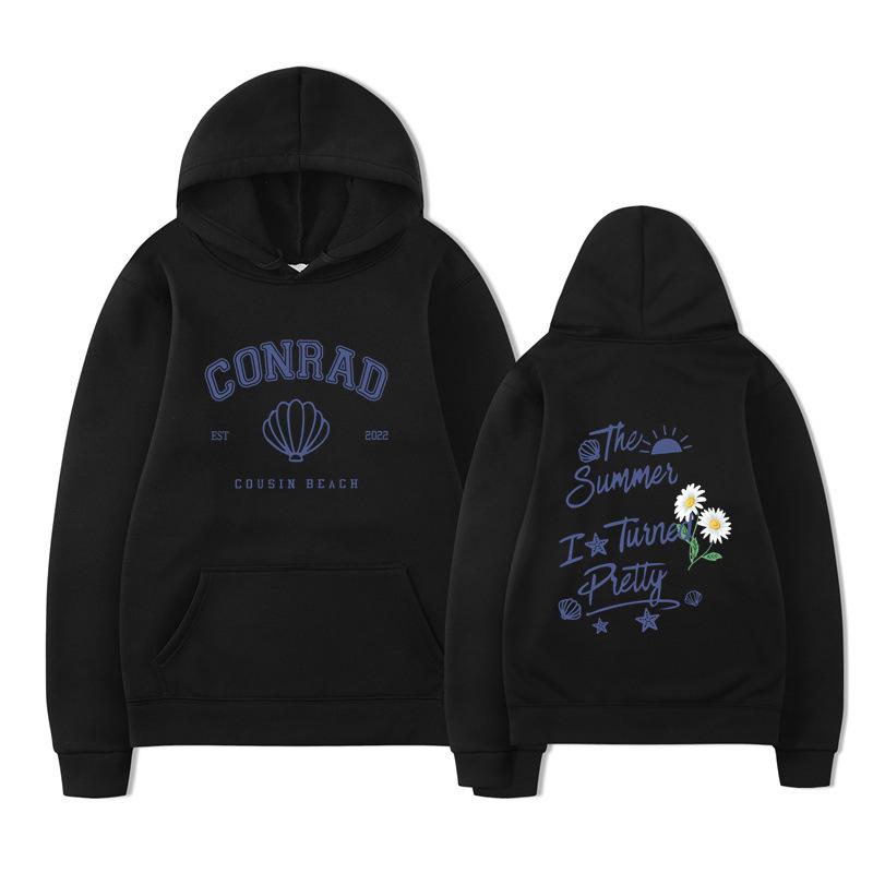 The Summer I Turned Pretty Conrad Cousin Beach Hoodie Men Women Fleece Warm Autumn Winter Hooded Sweatshirt Casual Beach Pullover